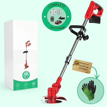 Garden Pro | 21V Cordless Brush Cutter with Adjustable Handle & 90° Rotatable Head for Effortless Trimming 5