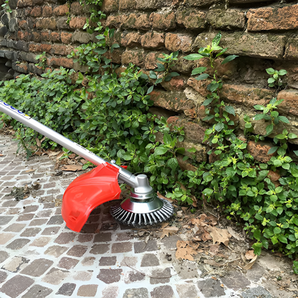 Garden Pro | Carbon Steel Weed Brush Trimmer with Heavy-Duty Wires | Efficient Cleaning for Driveways and Patios 1