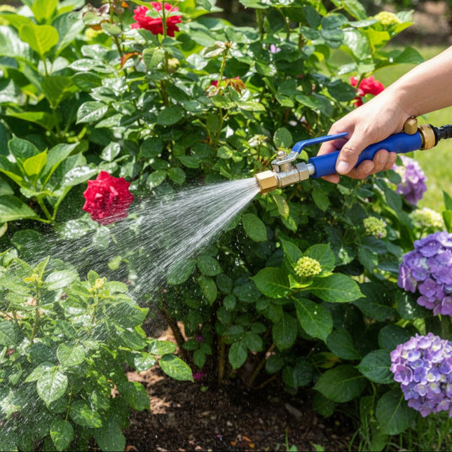 Garden Spray | Hose Pressure Sprayer Nozzle Attachment with Adjustable Spray Modes | Lightweight Tool for Efficient Cleaning 0