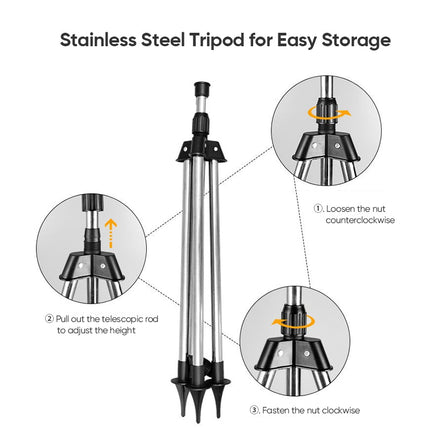 Garden Sprinkler System | Adjustable Tripod Sprinkler with 360° Rotation | Efficient Watering Solution for Your Garden 4