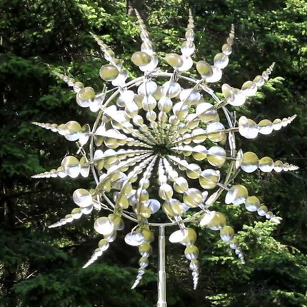 Garden Whirlwind | Metal Windmill Yard Decor with Dual Motion Design | Eye-Catching Outdoor Decoration for Stunning Gardens 0