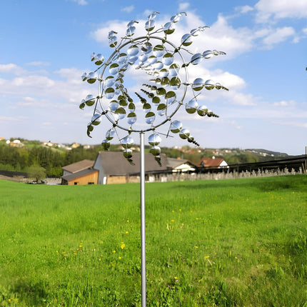 Garden Whirlwind | Metal Windmill Yard Decor with Dual Motion Design | Eye-Catching Outdoor Decoration for Stunning Gardens 1