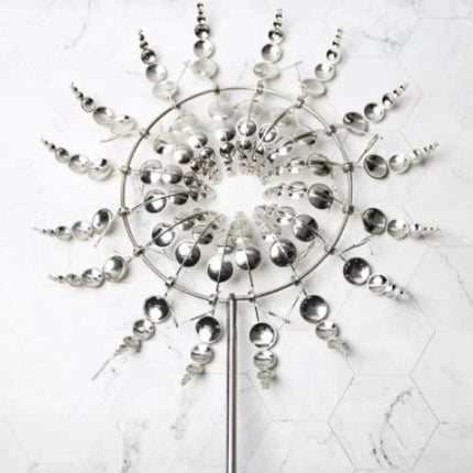 Garden Whirlwind | Metal Windmill Yard Decor with Dual Motion Design | Eye-Catching Outdoor Decoration for Stunning Gardens 4