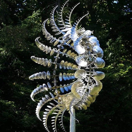 Garden Whirlwind | Metal Windmill Yard Decor with Dual Motion Design | Eye-Catching Outdoor Decoration for Stunning Gardens 5