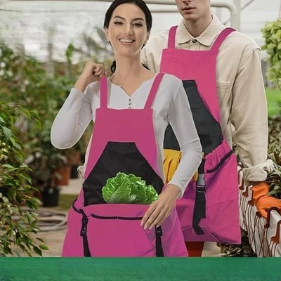 Gardening Apron for Women | Waterproof Oxford Fabric with Practical Pockets | Adjustable Fit for Comfort 5