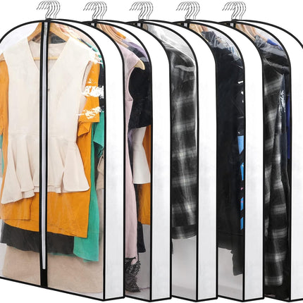 Garment Cover Set | 24-Pack PEVA Hanging Bags with Full-Length Zippers | Dust and Moisture Protection for All Clothing Types 2