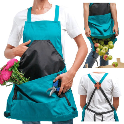 Gardening Apron with Pockets, Cross Back Apron for Garden and Workshop – image 8