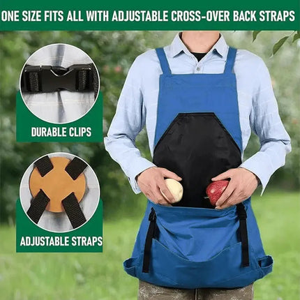Gardening Apron with Pockets, Garden Apron with Adjustable Straps
