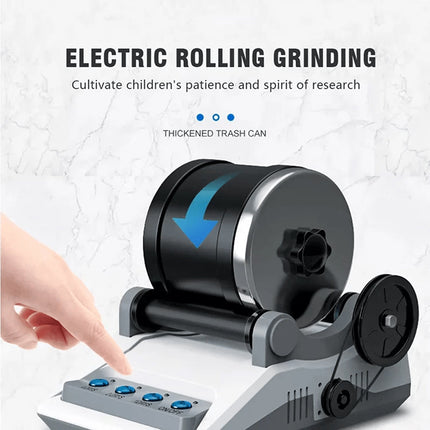 GemMaster | Rock Tumbler Kit with Quiet Operation & Leak-Proof Design | Ideal for Beginners & Educational Fun 8