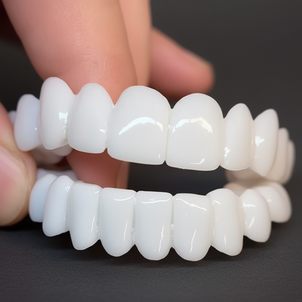 Snap On Veneers, Snap On Teeth Cover, Cosmetic Veneers to Cover Broken Teeth, Reusable Fake Teeth for Instant Smile