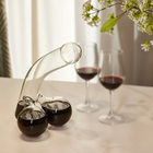 Glass Carafes for Water and Juice, 22 oz Wine Decanter – image 4