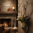 Animal Head Wall Sculpture, Faux Taxidermy Stag Head