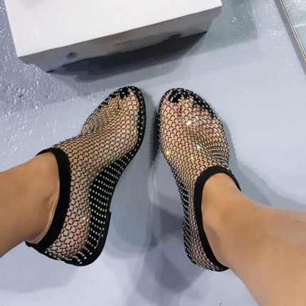 Gemstone Elegance | Women's Flats with Breathable Mesh Design | Stylish Comfort for All-Day Wear 1