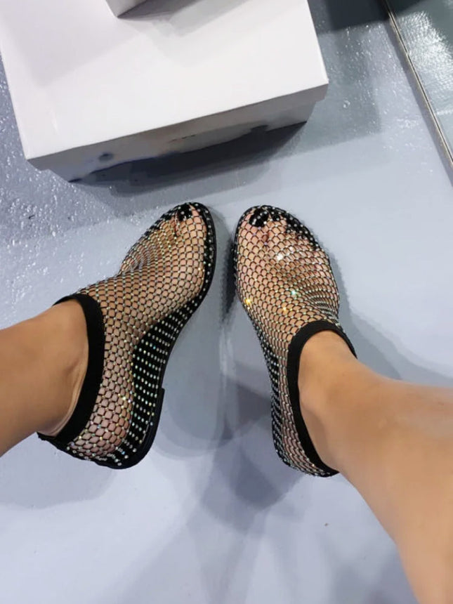 Gemstone Elegance | Women's Flats with Breathable Mesh Design | Stylish Comfort for All-Day Wear 1