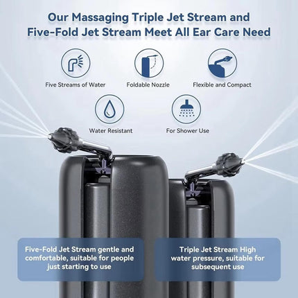 Gentle Ear Cleaning Solution | Adjustable Pressure with Waterproof Design for Comfortable Ear Care 2