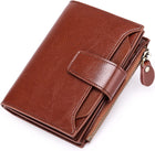 Genuine Leather Multi-Pocket Wallet with RFID Protection | Compact Design for Secure Organization 0