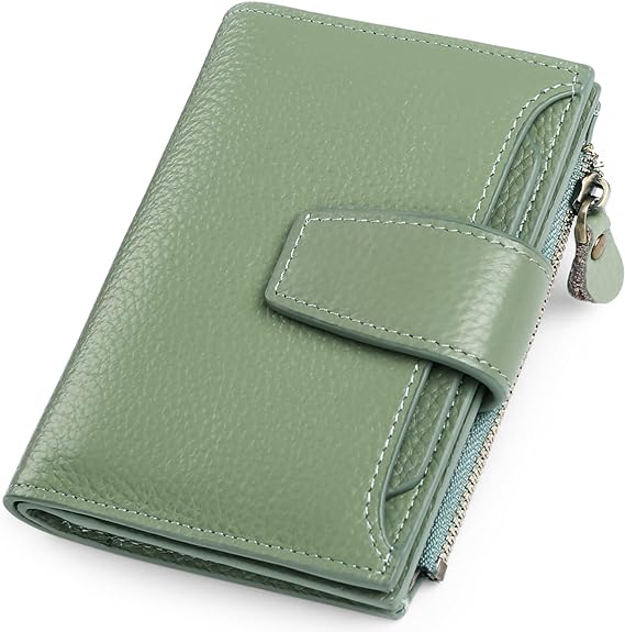 Genuine Leather Multi-Pocket Wallet with RFID Protection | Compact Design for Secure Organization 1