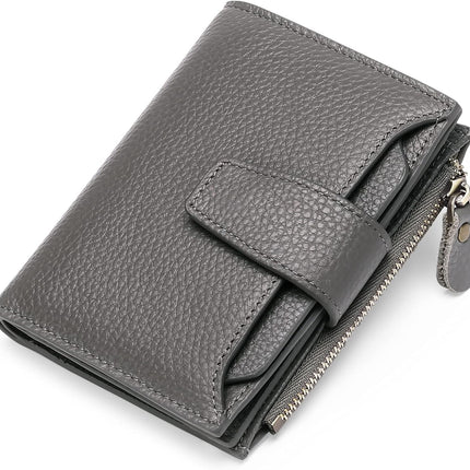 Genuine Leather Multi-Pocket Wallet with RFID Protection | Compact Design for Secure Organization 10