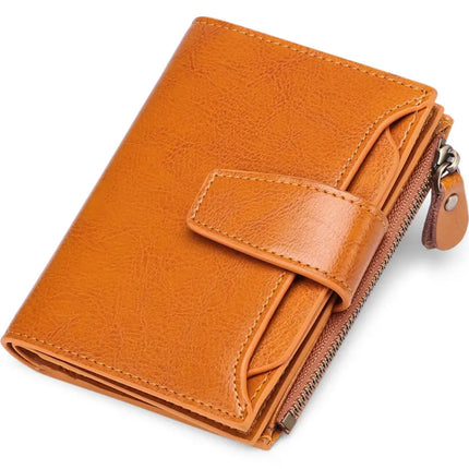 Genuine Leather Multi-Pocket Wallet with RFID Protection | Compact Design for Secure Organization 13