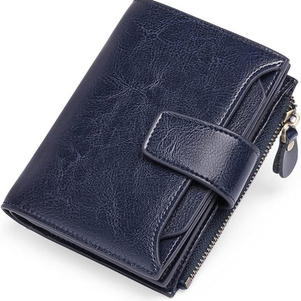 Genuine Leather Multi-Pocket Wallet with RFID Protection | Compact Design for Secure Organization 17