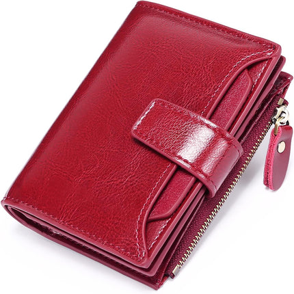 Genuine Leather Multi-Pocket Wallet with RFID Protection | Compact Design for Secure Organization 4