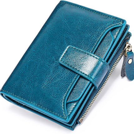 Genuine Leather Multi-Pocket Wallet with RFID Protection | Compact Design for Secure Organization 7