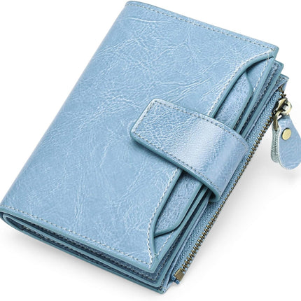 Genuine Leather Multi-Pocket Wallet with RFID Protection | Compact Design for Secure Organization 8