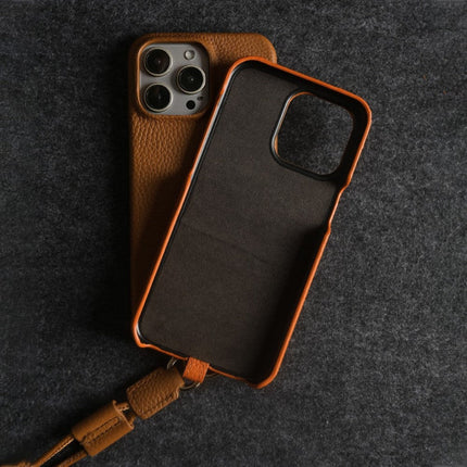 Genuine Leather Phone Case with Crossbody Strap for Stylish Convenience 2