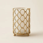 Vases, Glass Vase for Flowers with Gold Geometric Frame, Modern Decorative Gold Vase for Home Decor