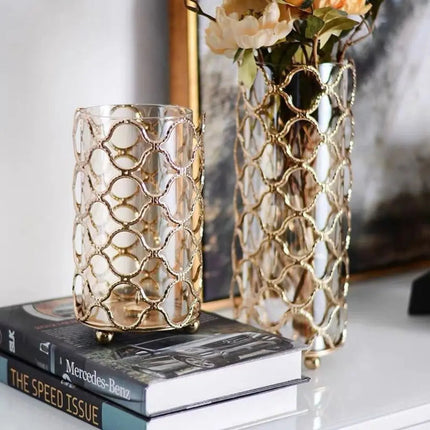 Vases, Modern Decorative Gold Vase for Home Decor