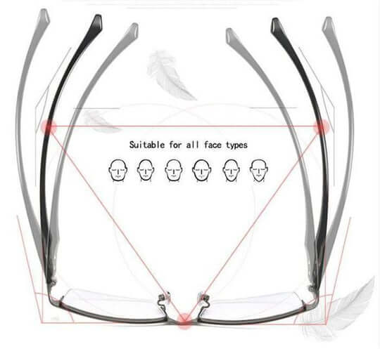 Anti Reflective Glasses, Progressive Readers with Blue Light Filter