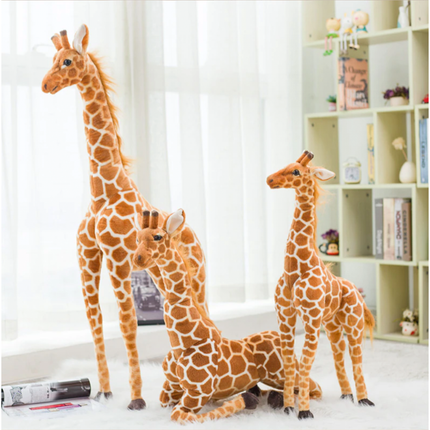 Giant Plush Giraffe | Oversized Stuffed Animal with Realistic Design | Soft Cuddly Companion for Kids 1