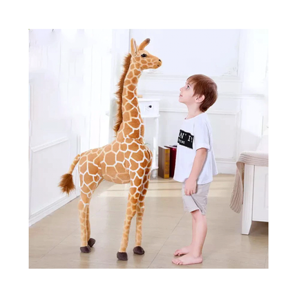 Giant Plush Giraffe | Oversized Stuffed Animal with Realistic Design | Soft Cuddly Companion for Kids 2