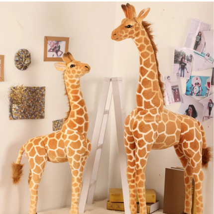 Giant Plush Giraffe | Oversized Stuffed Animal with Realistic Design | Soft Cuddly Companion for Kids 6