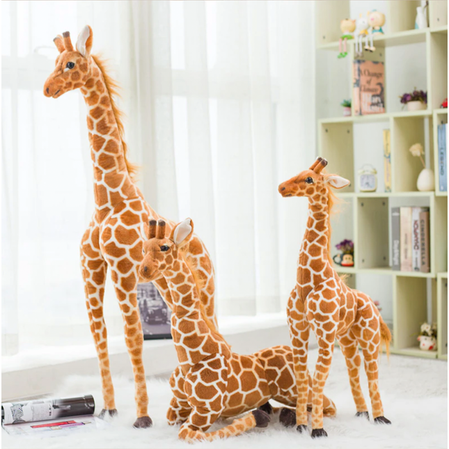 Giant Plush Stuffed Animal | Realistic Giraffe Design for Cozy Cuddles 1