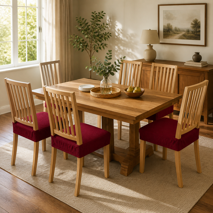 GleamSeat | Waterproof Dining Chair Covers with 4-Way Stretch Fit | Easy Clean Solution for Modern Homes 5