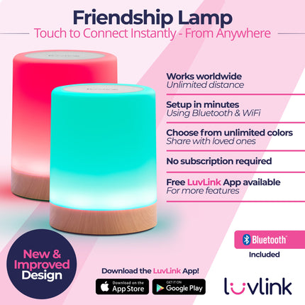 Global Connect | Friendship Lamp with Instant Tap Activation | Thoughtful Gift for Maintaining Long-Distance Relationships 1