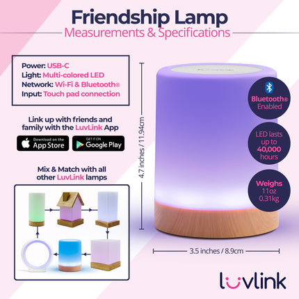 Global Connect | Friendship Lamp with Instant Tap Activation | Thoughtful Gift for Maintaining Long-Distance Relationships 2