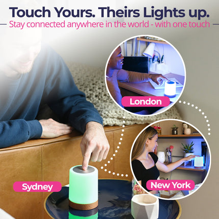 Global Connect | Friendship Lamp with Instant Tap Activation | Thoughtful Gift for Maintaining Long-Distance Relationships 7