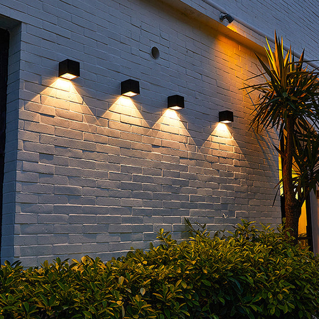 GlowBeam | Solar Outdoor Wall Lamp with Intelligent Sensor | Weather-Resistant Design for Eco-Friendly Ambiance 0