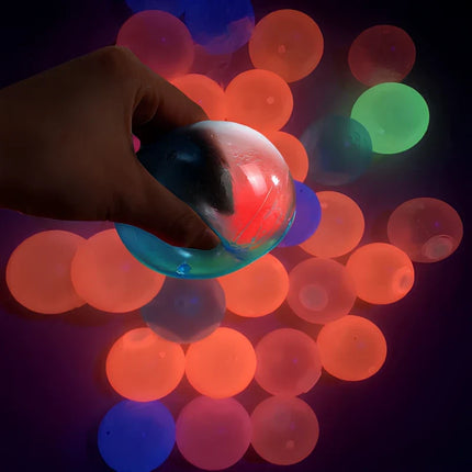 GlowBubbles Stress Relief Balls with Soft Squeezable Design | Glowing Décor for Relaxation & Fun