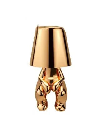 GlowCraft | Unique Table Lamp with USB Rechargeable Design | Adjustable Brightness for Cozy Ambiance 0