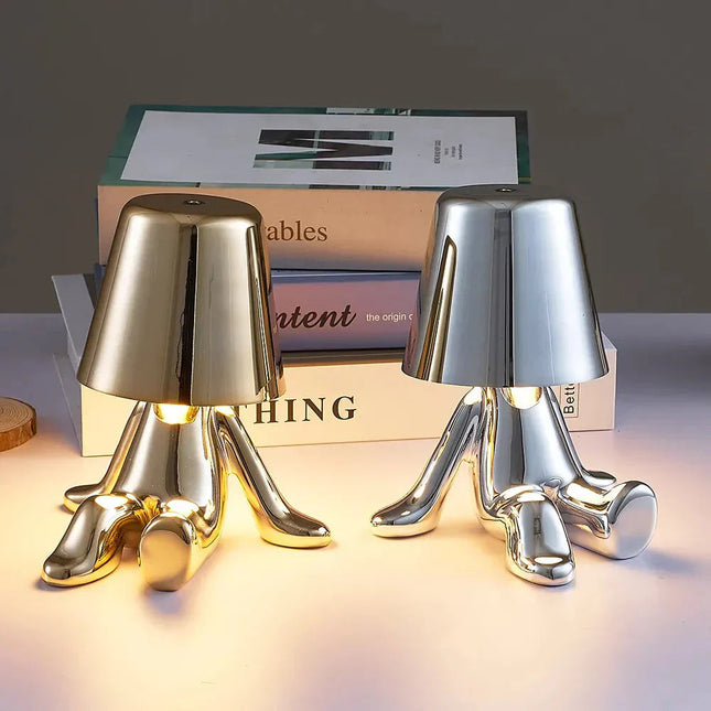 GlowCraft | Unique Table Lamp with USB Rechargeable Design | Adjustable Brightness for Cozy Ambiance 1