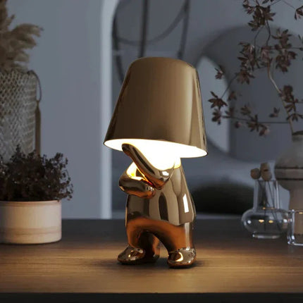 GlowCraft | Unique Table Lamp with USB Rechargeable Design | Adjustable Brightness for Cozy Ambiance 12
