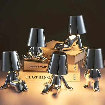 GlowCraft | Unique Table Lamp with USB Rechargeable Design | Adjustable Brightness for Cozy Ambiance 5