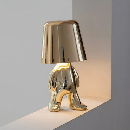 GlowCraft | Unique Table Lamp with USB Rechargeable Design | Adjustable Brightness for Cozy Ambiance 9