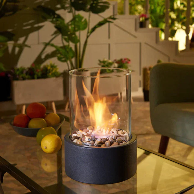 GlowLuxe | Table Lantern with Modern Design & Soft Flickering Flame | Cozy Atmosphere for Home and Outdoor Use 0