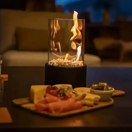 GlowLuxe | Table Lantern with Modern Design & Soft Flickering Flame | Cozy Atmosphere for Home and Outdoor Use 3