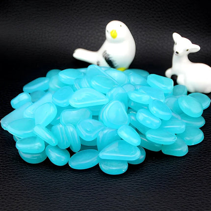 Luminous Glow Pebbles with Light-Absorbing Effect | Waterproof Decorative Stones for Gardens and Aquariums