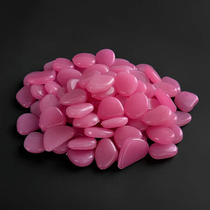 Luminous Glow Pebbles with Light-Absorbing Effect | Waterproof Decorative Stones for Gardens and Aquariums